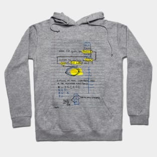 Lemons Doodle Black Hoodie